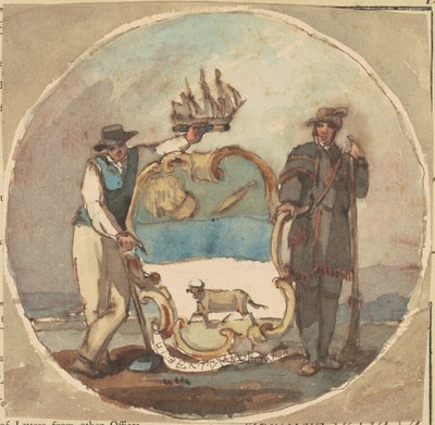 「デラウェア州の国璽」の研究 作： Thomas Sully