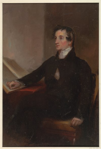 「The Reverend Thomas Stockton」のための習作、サンフランシスコ美術館、サンフランシスコ、カリフォルニア州 作： Thomas Sully