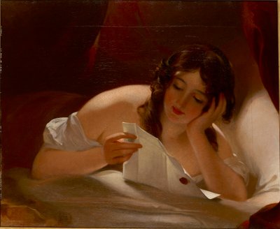 ラブレター、1834年 作： Thomas Sully