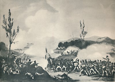 バイヨンヌへの道の攻撃、1813年12月13日、c1813 1909 作： Thomas Sutherland