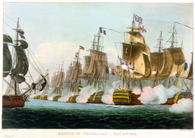 トラファルガーの戦い、1805 年 10 月 21 日 1816 年 作： Thomas Sutherland