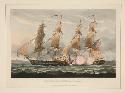 アーガスのキャプチャ、8 月。 1813年14日 作： Thomas Sutherland