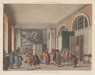 物品税局、ブロード ストリート、1810 年 2 月 1 日、1810 年 2 月 1 日。 作： Thomas Sutherland