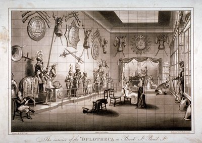 ホプロテカ、ブルック ストリート、ウェストミンスター、ロンドン、c1810 作： Thomas Sutherland