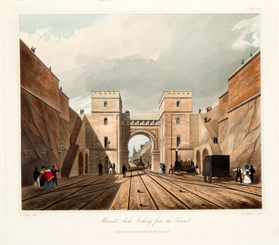 トンネルから見たムーア人のアーチ、1831 年 作： Thomas Talbot Bury