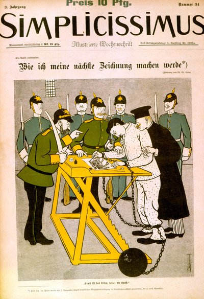 Saksan lehdistön sensuuri 作： Thomas Theodor Heine
