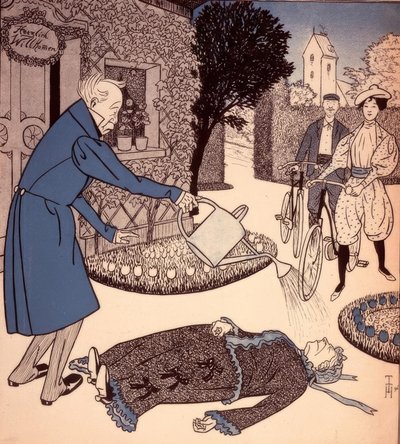 新婚夫婦の訪問 作： Thomas Theodor Heine