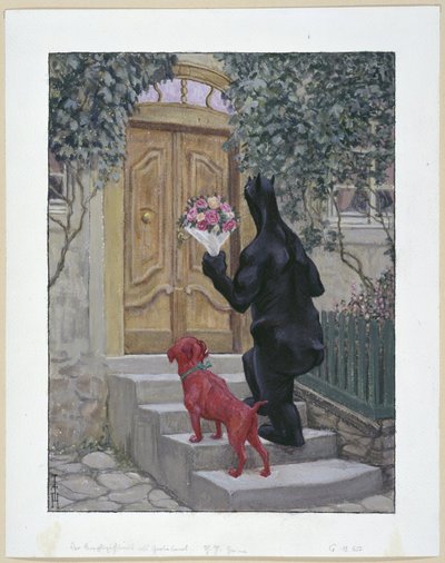 Der Simplicissimus als Gratultant 作： Thomas Theodor Heine