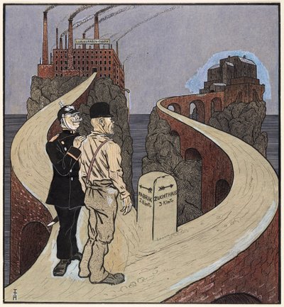 社会問題の解決、Simplicissimus III/27 作： Thomas Theodor Heine