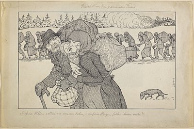 残忍な敵からの脱出 作： Thomas Theodor Heine