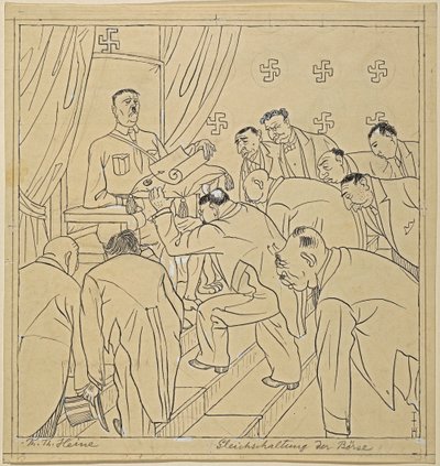 証券取引所の調整; シンプリシムス XXXV/36, 1930 作： Thomas Theodor Heine