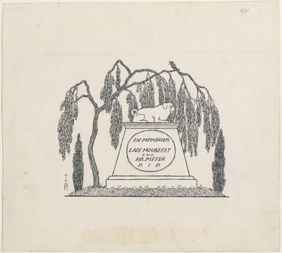 モプスグラブ 作： Thomas Theodor Heine