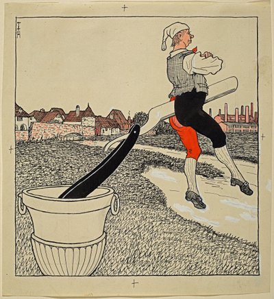 きれいな離婚、Simplicissimus XXV/9 作： Thomas Theodor Heine