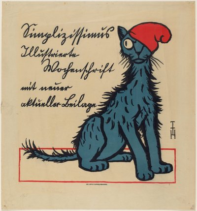 Simplicissimus の広告ポスター 作： Thomas Theodor Heine