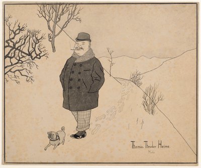 Winterspaziergang 作： Thomas Theodor Heine