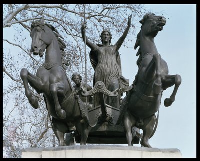 Boadicea、1850年代（ブロンズ）（33580も参照） 作： Thomas Thornycroft