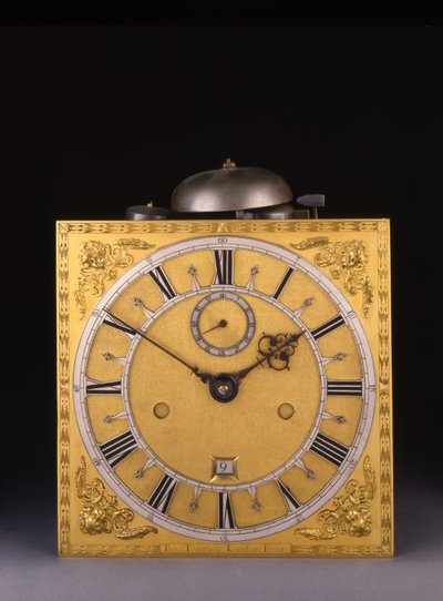 チャールズ2世のローマ時代の印象的な月間ロングケースクロックの詳細、1675年 作： Thomas Tompion