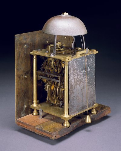 チャールズ2世の30時間ロングケースクロックのメカニズム、c.1680 作： Thomas Tompion