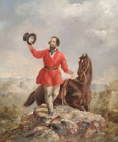 EH Hargraves、オーストラリアの金の発見者、1851年 作： Thomas Tyrwhitt Balcombe