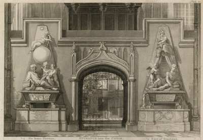 合唱団、ウェストミンスター寺院、ロンドンへの入り口 作： Thomas Uwins