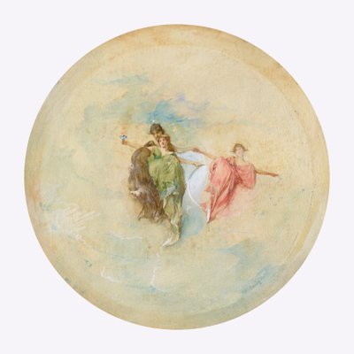 夜明け、1892年。 作： Thomas Wilmer Dewing
