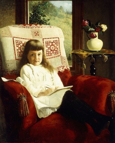 若い女の子としてのミルドレッドウォレス、 作： Thomas Waterman Wood