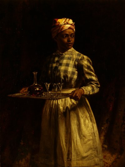 奉仕メイド、1890 作： Thomas Waterman Wood