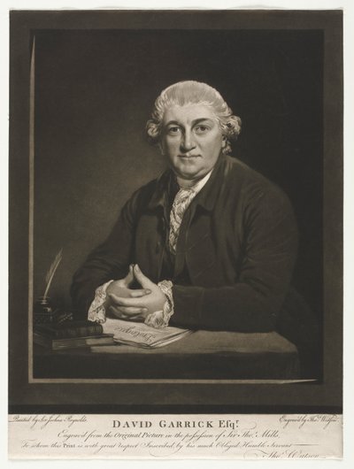 デヴィッド・ギャリック、1779年。 作： Thomas Watson