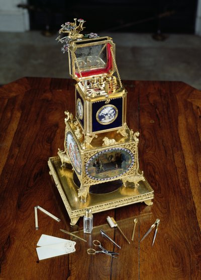 トーマス・ウィークス作 ミュージカル・オートマトン、ネセサリ、時計 1800年頃 作： Thomas Weekes