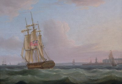 ドーバーからの発送、1760年頃 作： Thomas Whitcombe