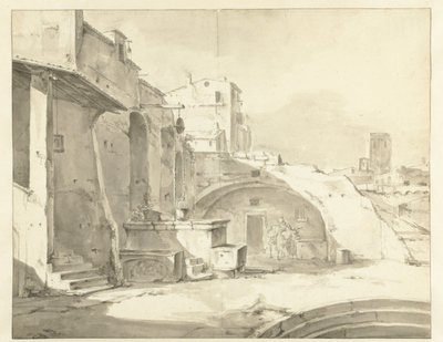 イタリアの廃墟 作： Thomas Wijck