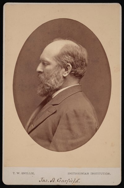 ジェームズ・エイブラム・ガーフィールドの肖像、1831～1881年、1880年6月。 作： Thomas William Smillie