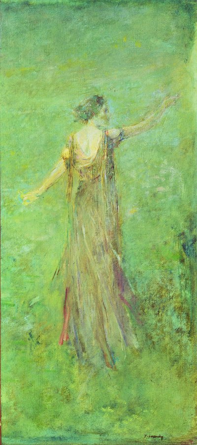1920年6月（キャンバスに油彩） 作： Thomas Wilmer Dewing