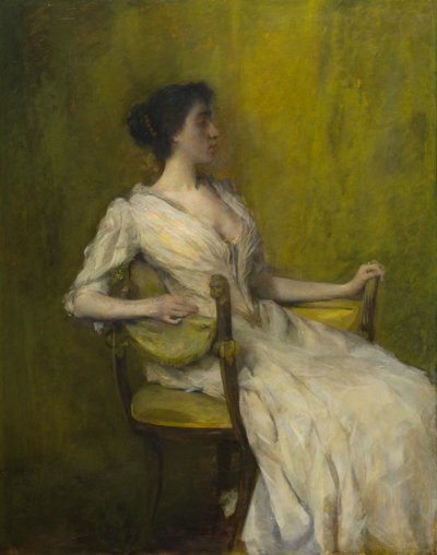 レディ・イン・ホワイト 作： Thomas Wilmer Dewing