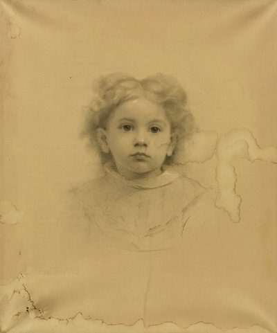 エセル・パファーの肖像 作： Thomas Wilmer Dewing