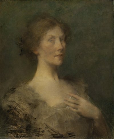 貴婦人の肖像 作： Thomas Wilmer Dewing