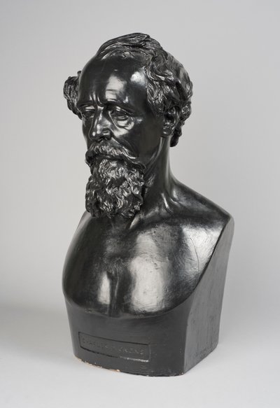 チャールズ・ディケンズの胸像のコピー 作： Thomas Woolner