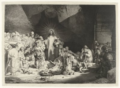 キリストの説教 (The Hundred Guilder Print) 作： Thomas Worlidge