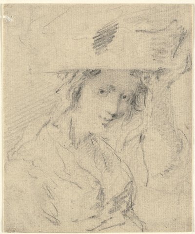 かごを頭に載せた女性 作： Thomas Worlidge
