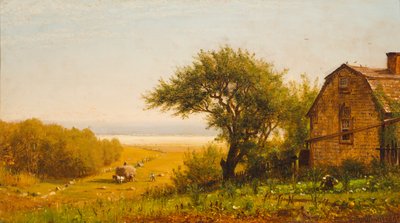 海辺の家、1872年頃 作： Thomas Worthington Whittredge