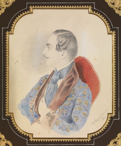 イリヤ・ミハイロビッチ・ミクラシェフスキーの肖像、1844年 作： Thomas Wright