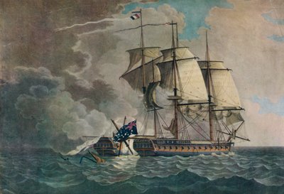 「「クレオパトレ」の捕獲」、c1794 作： Thomas Yates
