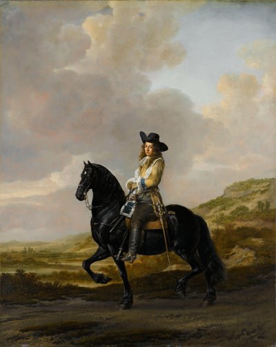 馬に乗ったピーター・スカウト ピーター・スカウトの肖像 (1640-69) 作： Thomas de Keyser