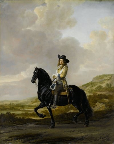 馬に乗ってピーターシャウト、1660年（銅に油彩） 作： Thomas de Keyser
