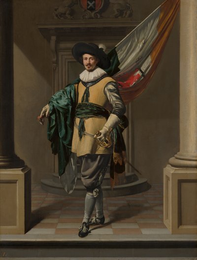 少尉としてのLoefVredericxの肖像 作： Thomas de Keyser