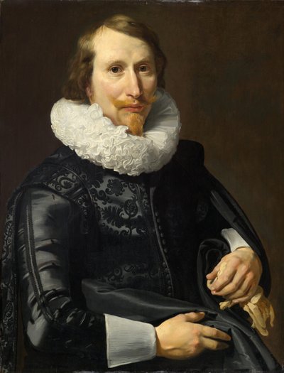 紳士の肖像、1626年頃（パネルに油彩） 作： Thomas de Keyser