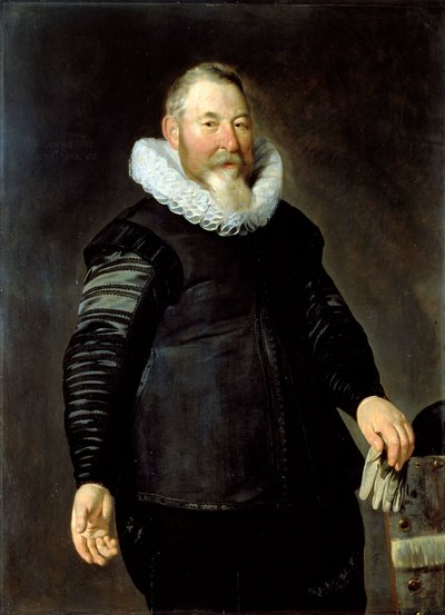 男の肖像」、1632年。 作： Thomas de Keyser