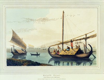 マレー・プロアス、「インドへの絵のような航海」のプレート17、1810年（アクアチント） 作： Thomas und William Daniell