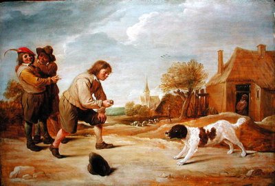 A Game of Catch（油彩・パネル） 作： Thomas van Apshoven