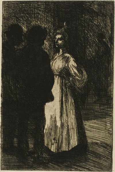 夜の会話 作： Théophile Alexandre Pierre Steinlen